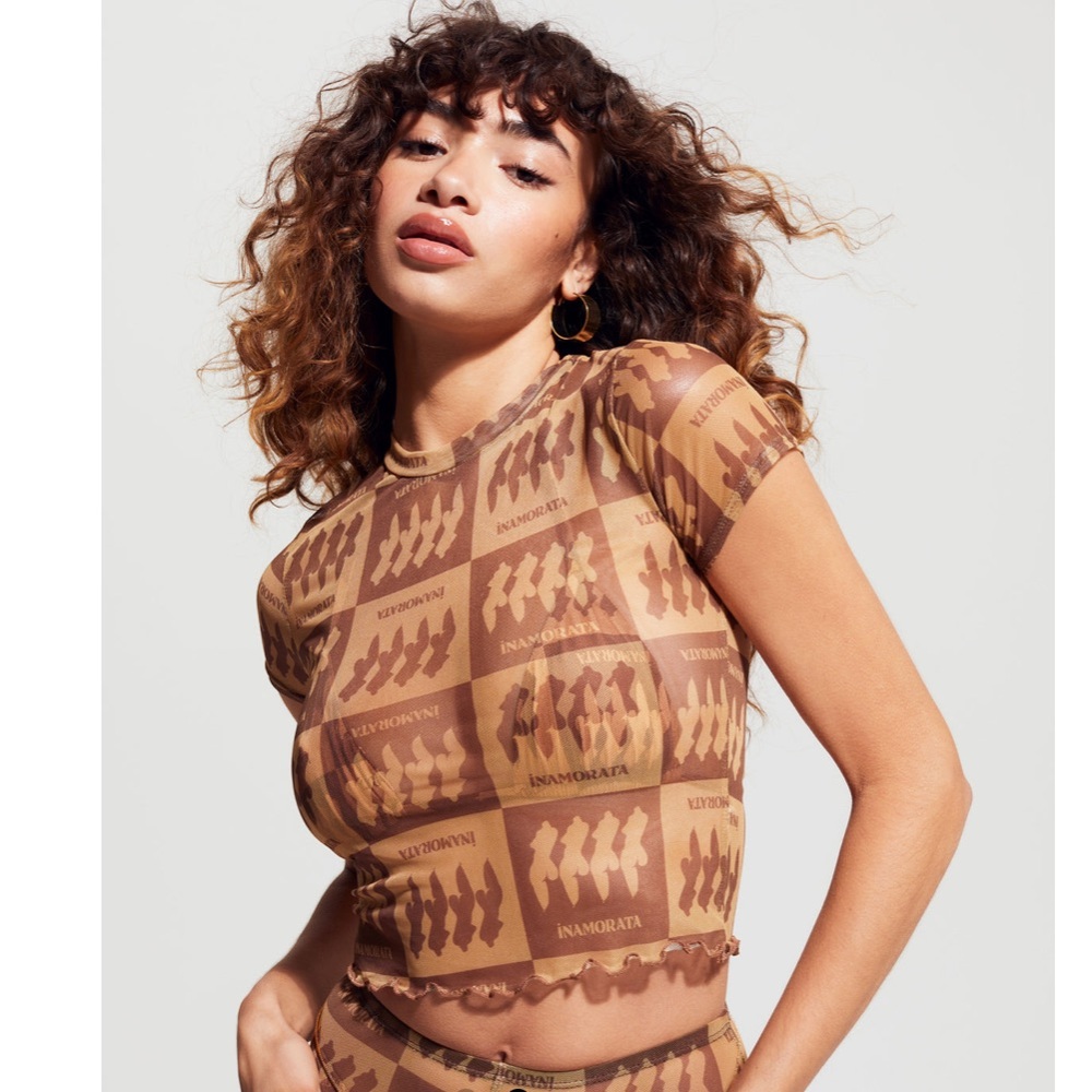 Inamorata Bambi mesh baby tee